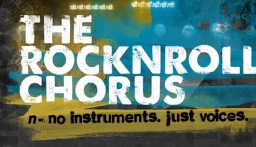 Colorful poster for RockNRoll Chorus.
