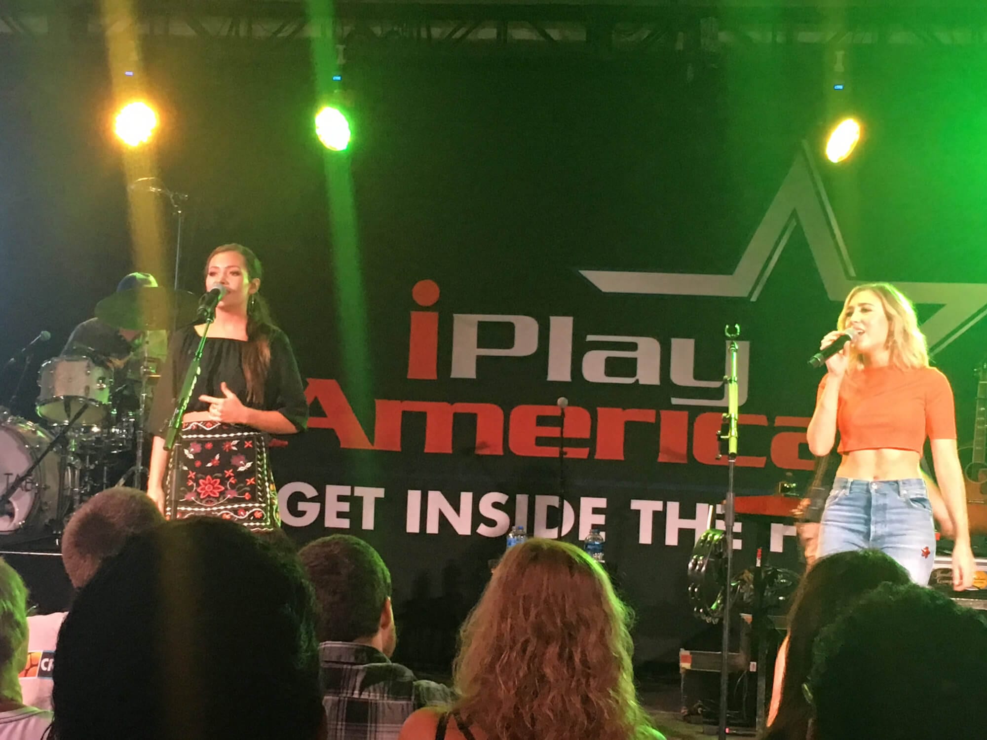 Maddie and Tae performing at iPlay America