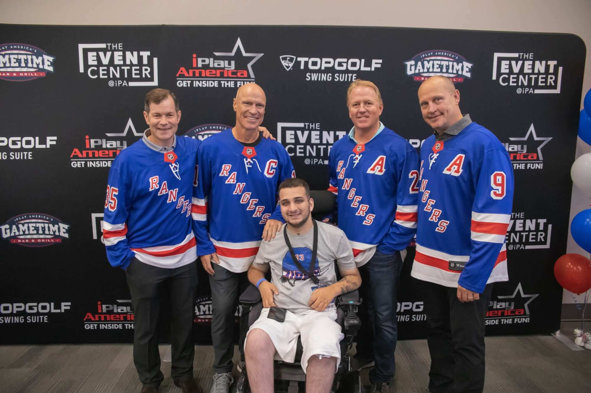 New York Rangers players at iPlay America #3