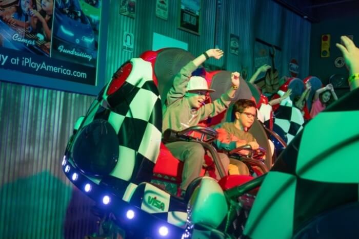 Freedom Rider indoor rollercoaster at iPlay America