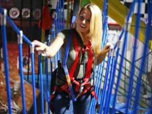 The Sky Trail High Ropes course is great for parties
