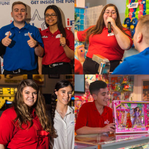 Employees at iPlay America