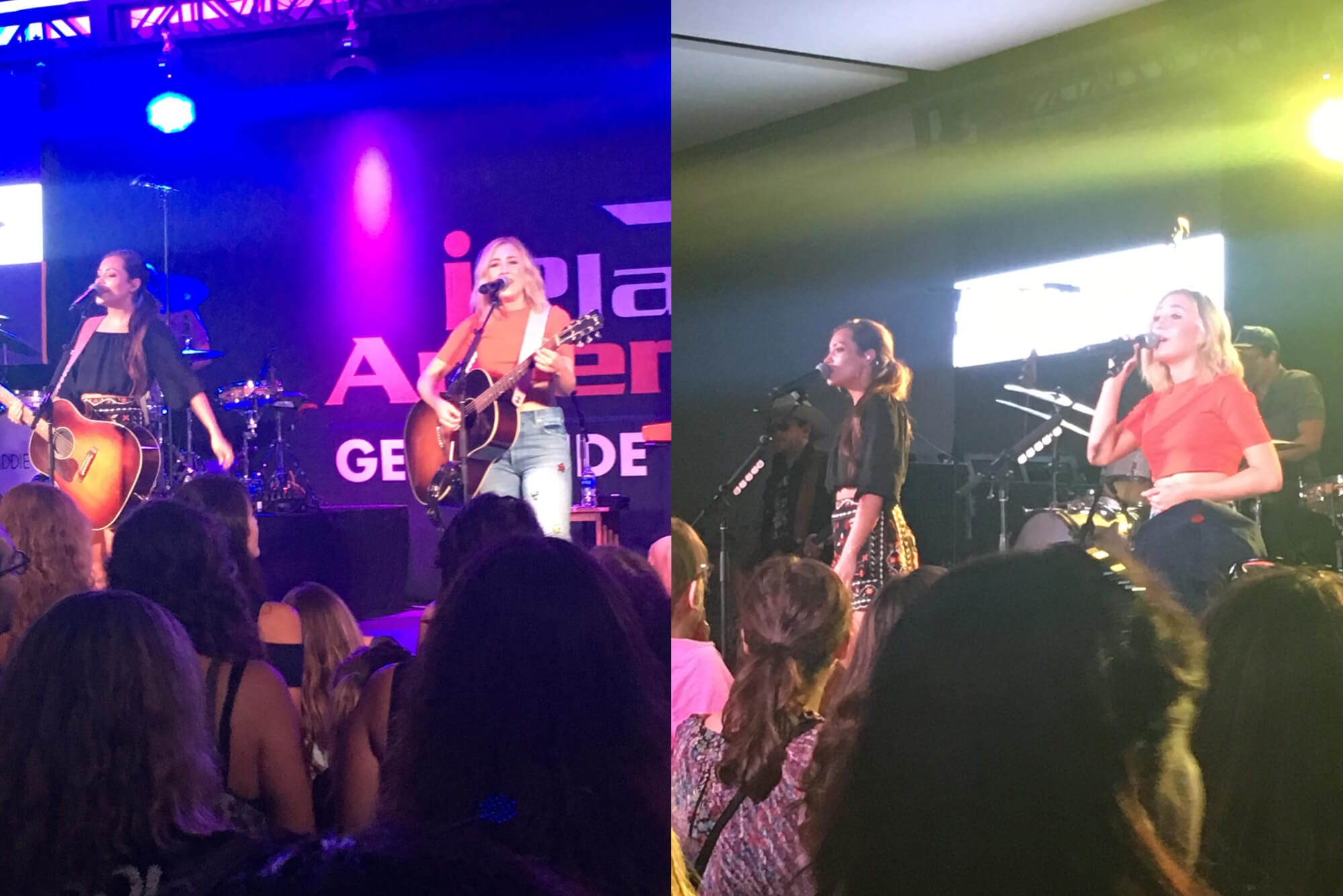 Maddie and Tae performing at iPlay America #2